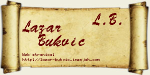 Lazar Bukvić vizit kartica